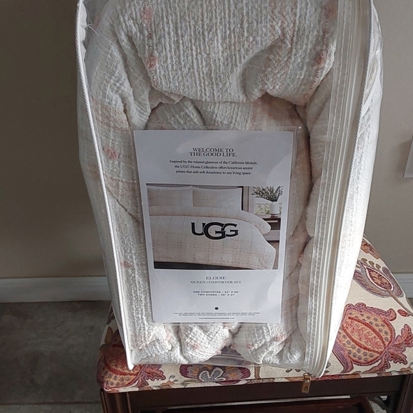 UGG ELODIE SNOW QUEEN COOLING BEDSPREAD  WITH PILLOW SHAMS - Picture 7 of 11